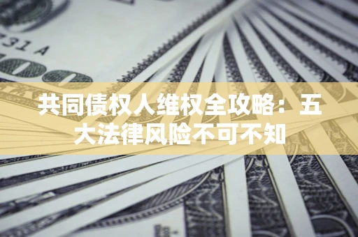 济南共同债权人维权全攻略：五大法律风险不可不知