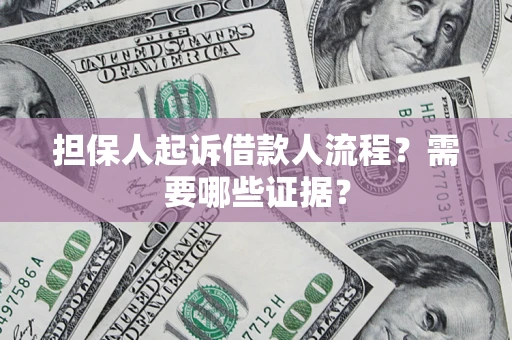 济南担保人起诉借款人流程？需要哪些证据？