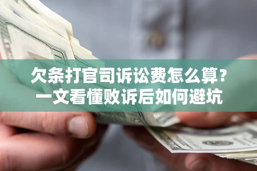 济南欠条打官司诉讼费怎么算？一文看懂败诉后如何避坑