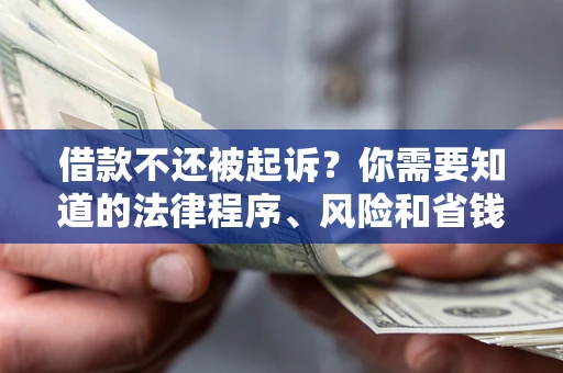 济南借款不还被起诉？你需要知道的法律程序、风险和省钱技巧